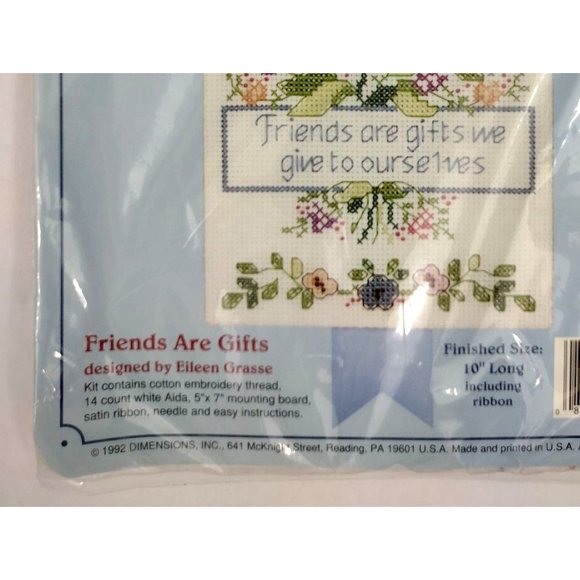 2 counted cross stitch kits - Friends Sentimentals Good Friend Rare Treasure - Picture 9 of 12